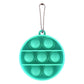 Bulk Key Chain Bubble Fidget Simple Dimple Toy Silicone Safe Stress Relief Toy