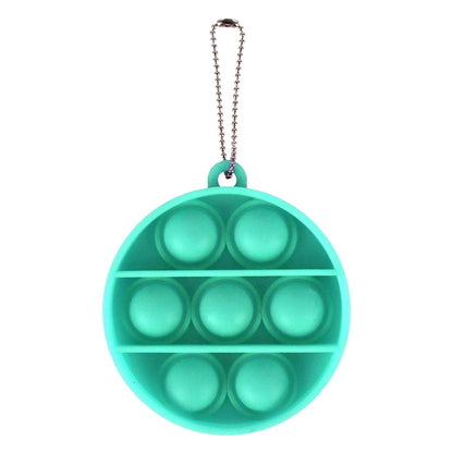 Bulk Key Chain Bubble Fidget Simple Dimple Toy Silicone Safe Stress Relief Toy