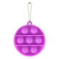 Bulk Key Chain Bubble Fidget Simple Dimple Toy Silicone Safe Stress Relief Toy