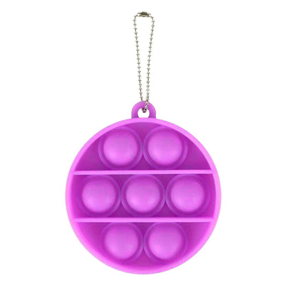 Bulk Key Chain Bubble Fidget Simple Dimple Toy Silicone Safe Stress Relief Toy