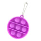 Bulk Key Chain Bubble Fidget Simple Dimple Toy Silicone Safe Stress Relief Toy