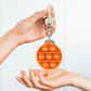 Bulk Key Chain Bubble Fidget Simple Dimple Toy Silicone Safe Stress Relief Toy