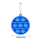 Bulk Key Chain Bubble Fidget Simple Dimple Toy Silicone Safe Stress Relief Toy