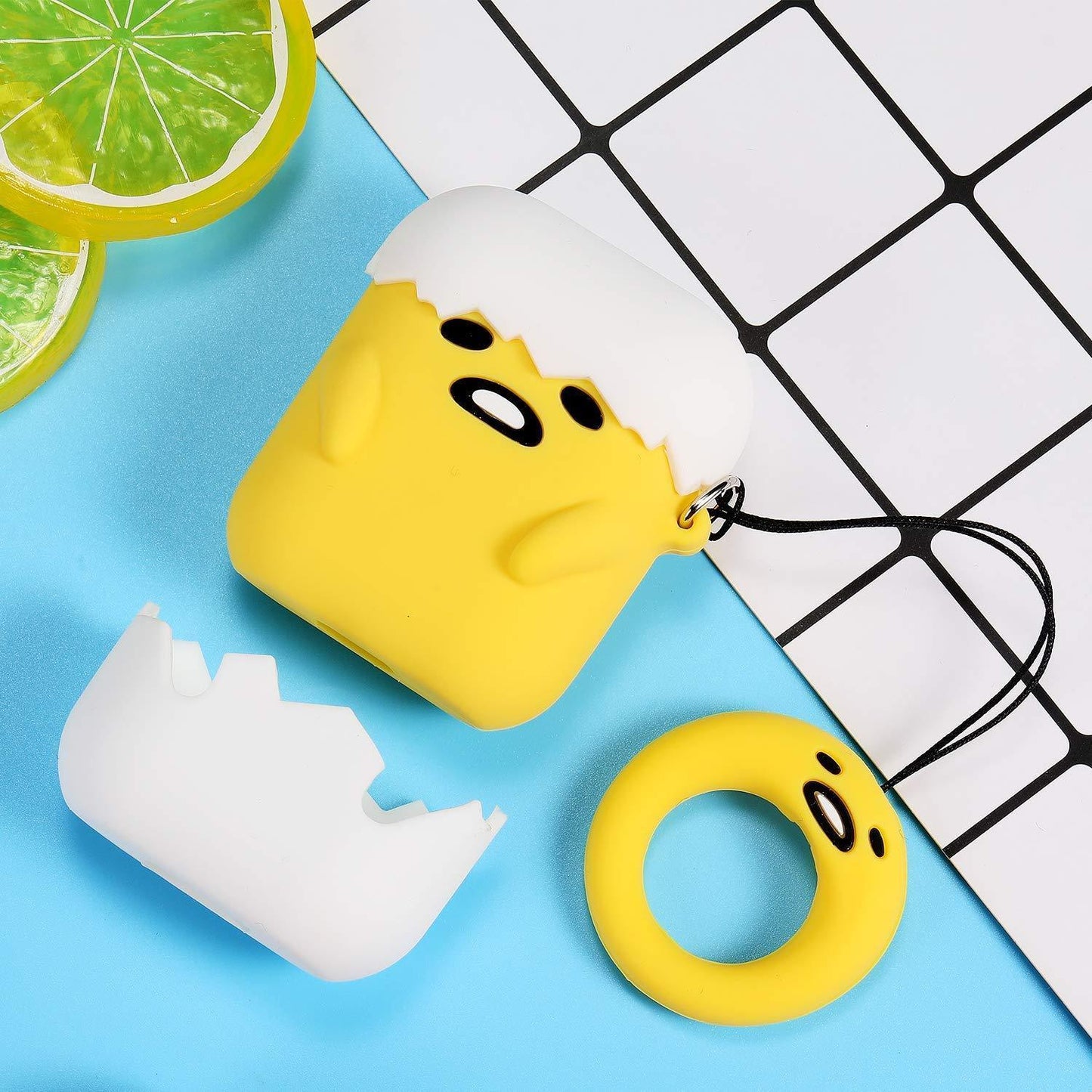 Bulk Airpod 1/2 Case Cover For Lazy Egg Fun Cartoon Character