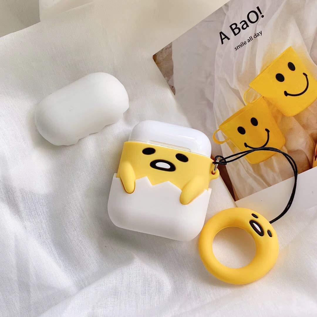 Bulk Airpod 1/2 Case Cover For Lazy Egg Fun Cartoon Character