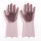 Bulk Magic Silicone Scrubber Rubber Cleaning Gloves, Dusting Dish Washing Pet Care