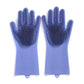 Bulk Magic Silicone Scrubber Rubber Cleaning Gloves, Dusting Dish Washing Pet Care