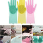 Bulk Magic Silicone Scrubber Rubber Cleaning Gloves, Dusting Dish Washing Pet Care