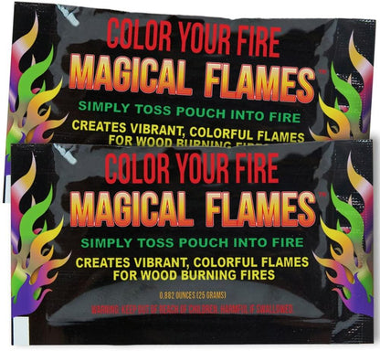 Custom Logo Magic Fire, Promotional Magical Flames Creates Colorful Flames For Wood Burning Fires!