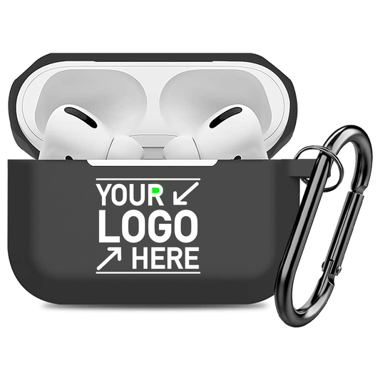 Promotional Custom Logo Airpod Pro Covers With Keychains