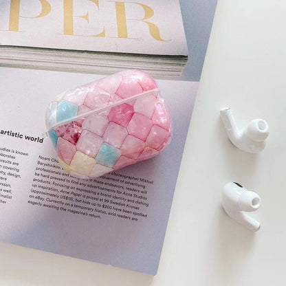 Bulk Airpod Pro & Airpod 1/2 Crystal Tile Case Cover Pink And Green