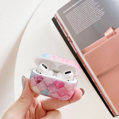 Bulk Airpod Pro & Airpod 1/2 Crystal Tile Case Cover Pink And Green