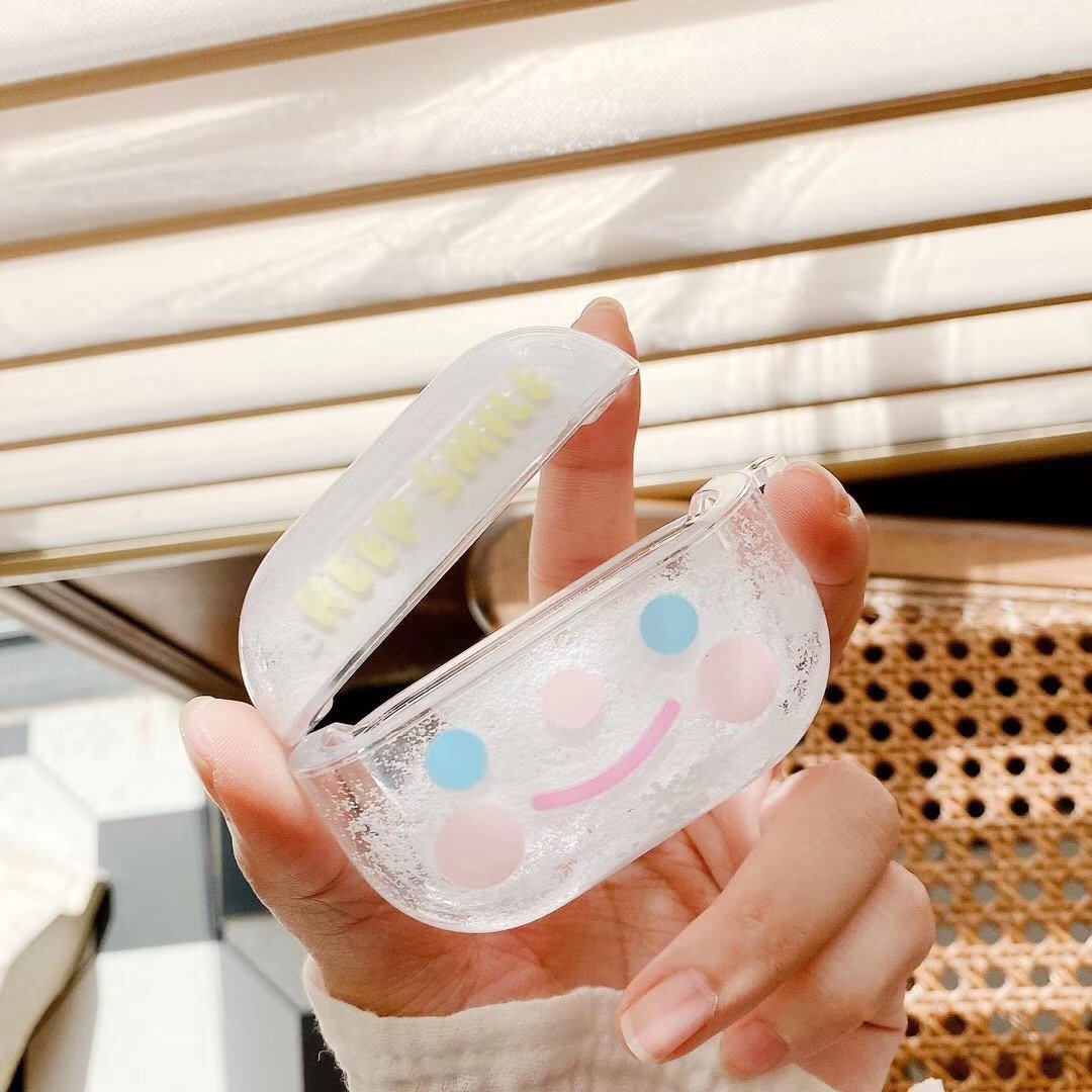 Bulk Airpod Pro & Airpod 1/2 Keep Smile Fancy Glitter Case Cover