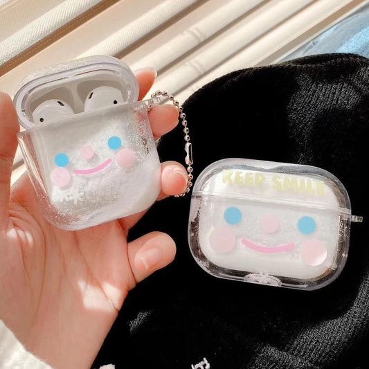 Bulk Airpod Pro & Airpod 1/2 Keep Smile Fancy Glitter Case Cover