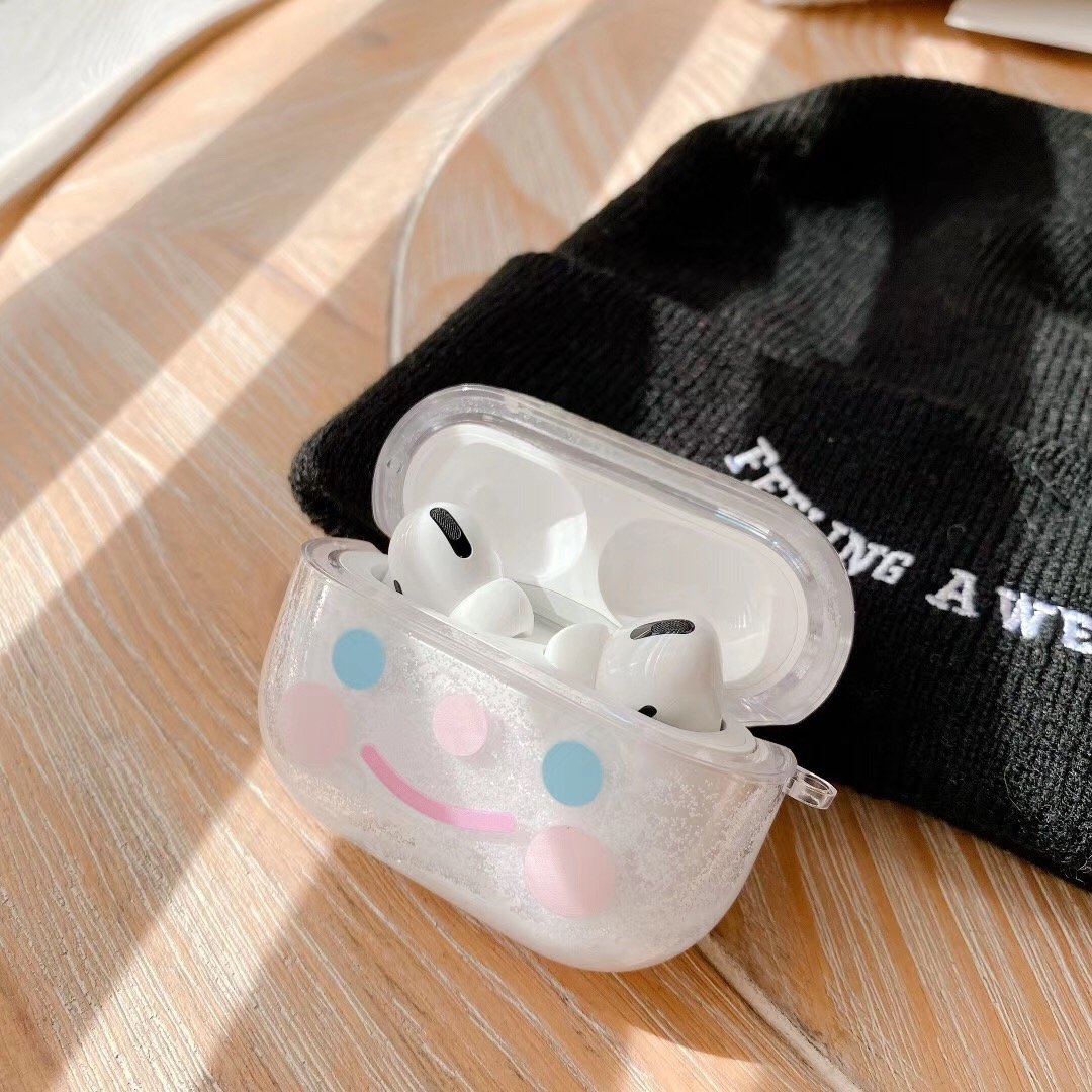 Bulk Airpod Pro & Airpod 1/2 Keep Smile Fancy Glitter Case Cover