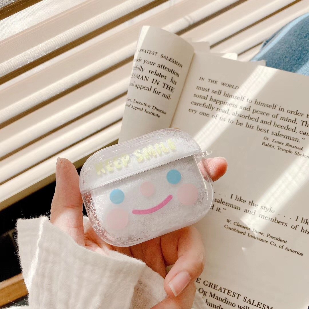 Bulk Airpod Pro & Airpod 1/2 Keep Smile Fancy Glitter Case Cover