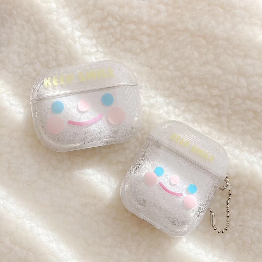 Bulk Airpod Pro & Airpod 1/2 Keep Smile Fancy Glitter Case Cover