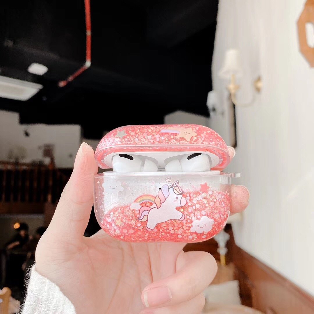 Bulk Airpod Pro & Airpod 1/2 Unicorn Glitter Case Cover Red, Purple