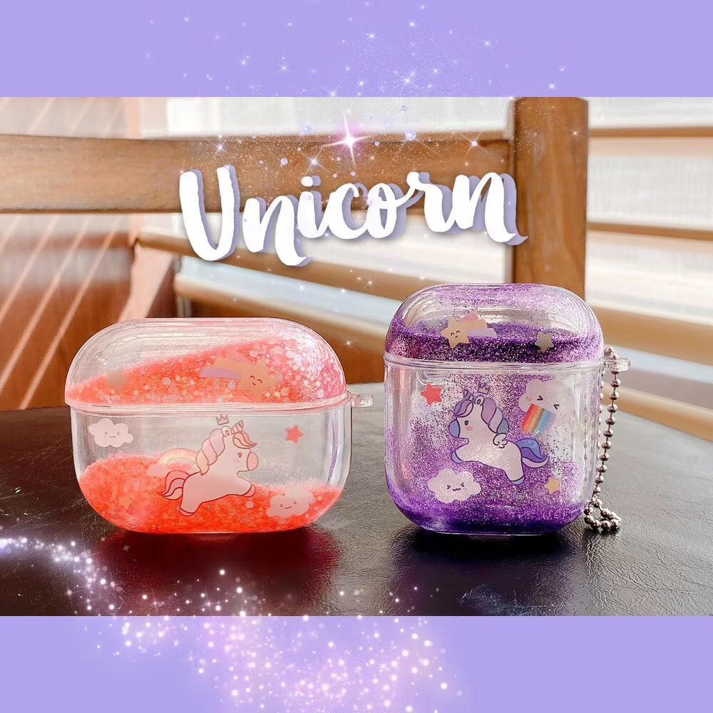 Bulk Airpod Pro & Airpod 1/2 Unicorn Glitter Case Cover Red, Purple