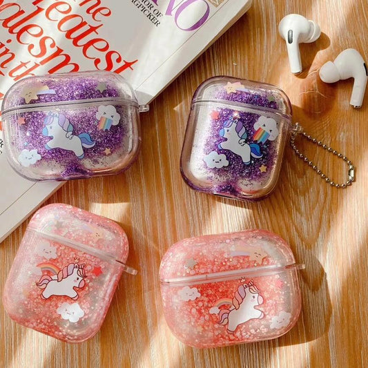 Bulk Airpod Pro & Airpod 1/2 Unicorn Glitter Case Cover Red, Purple