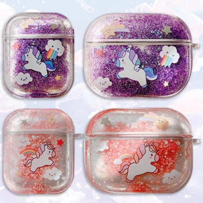 Bulk Airpod Pro & Airpod 1/2 Unicorn Glitter Case Cover Red, Purple