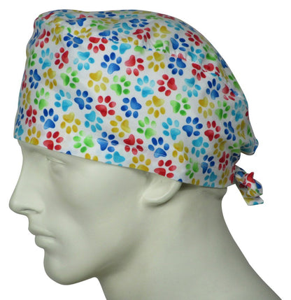 Bulk Scrub Caps, Printed Scrub Caps - One Size Fits All
