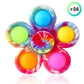 Wholesale Tie Dye Pop Fidget Spinner Toys, Printed Pop Spinners