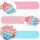 Bulk Push Pop Bubbles Fidget Toy Keychains, Mini Ice Cream Pineapple Bubble Popper Stress Reliever