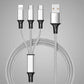 Custom Logo Three in One 4 Feet or 1.2 Meter Fast Charging Braided USB Phone Cable
