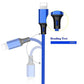 Custom Logo Three in One 4 Feet or 1.2 Meter Fast Charging Braided USB Phone Cable