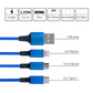 Custom Logo Three in One 4 Feet or 1.2 Meter Fast Charging Braided USB Phone Cable