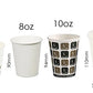 Custom Single Wall Paper Cups In All Sizes, Logo or Design Paper Cups Recyclable - Brown
