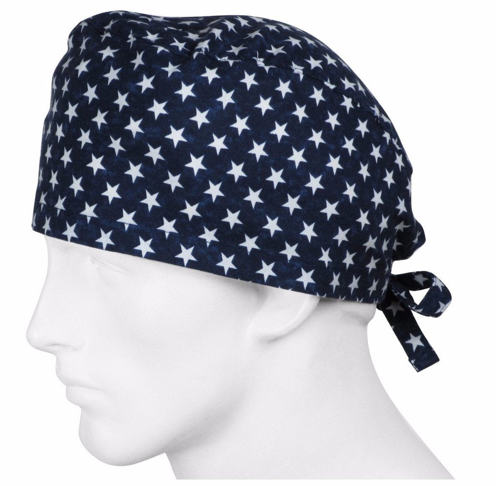 Bulk Scrub Caps, Printed Scrub Caps - One Size Fits All