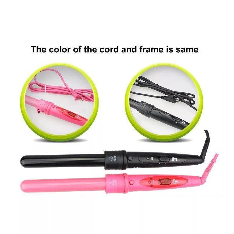 Wholesale 5 in 1 Professional Hair Curling Wand and Curling Iron Set - All Color