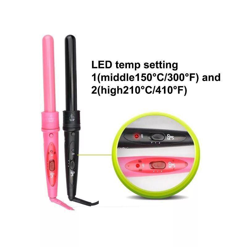Wholesale 5 in 1 Professional Hair Curling Wand and Curling Iron Set - All Color