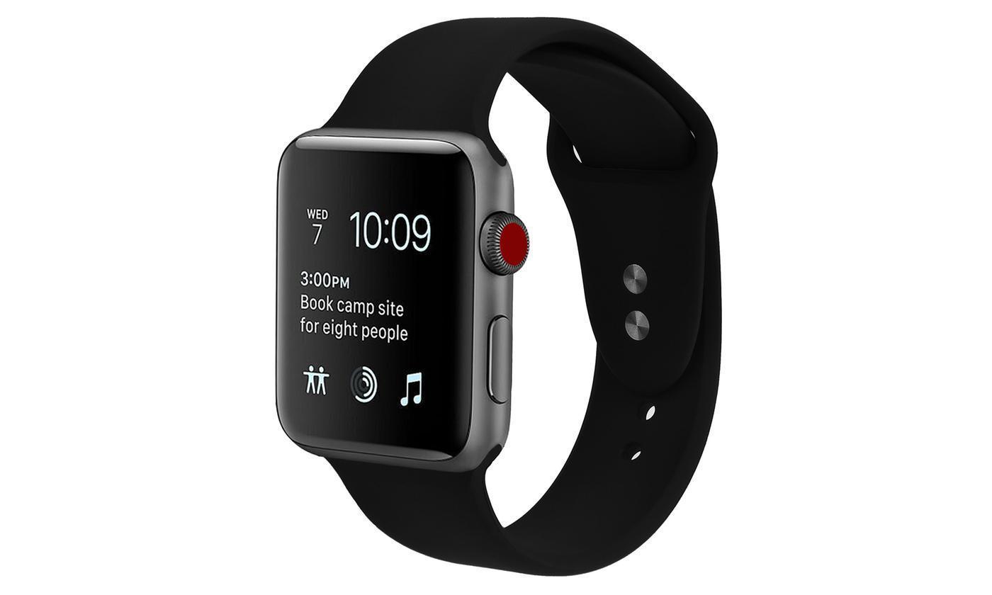 Bulk Apple Design Sport Replacement Band With Protective Case for Apple Watch Series 1, 2, 3, 4, 5 & Sport