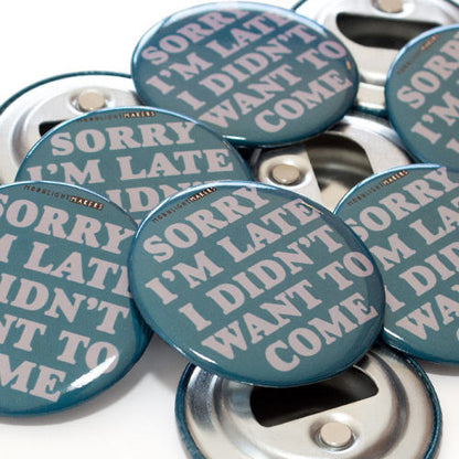 Custom Round Bottle Opener Magnet Button For Promoting Your Business, Organization Or Events