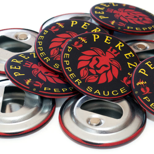 Custom Round Bottle Opener Magnet Button For Promoting Your Business, Organization Or Events