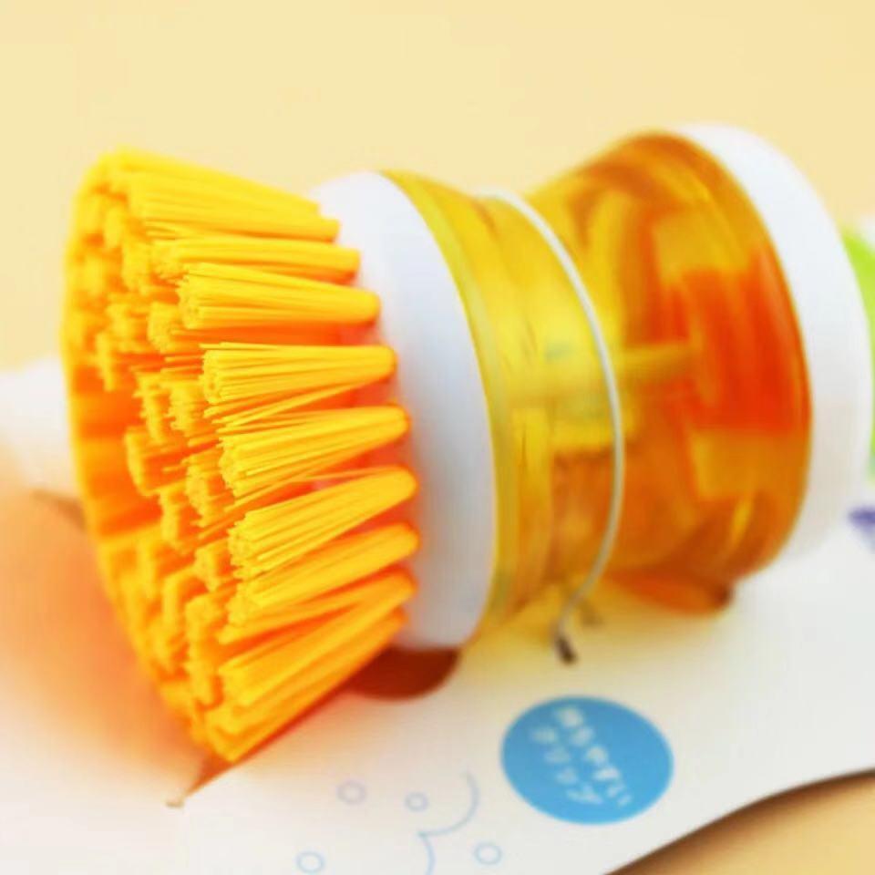 Custom Logo Kitchen Scrub Brush, Soap Dispensing Dish Brush