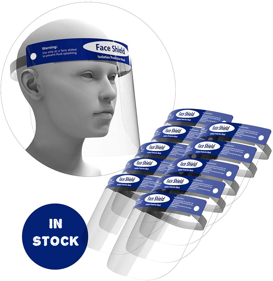 Bulk Face Shields Full Protection Reusable Face Cover One Size Fits All