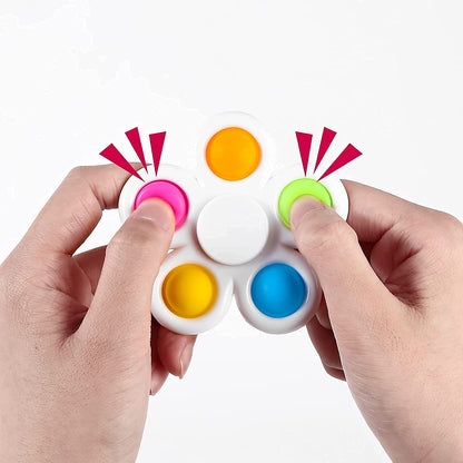 Custom Pop Fidget Spinners, Promotional Push Fidget Spinner With Your Logo - HOT!