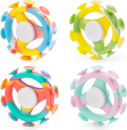 Wholesale Suction Darts With Fidget Spinner Feature, Fidget Sucker Spinner Toy Indoor Outdoor