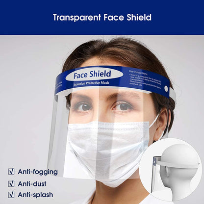 Bulk Face Shields Full Protection Reusable Face Cover One Size Fits All