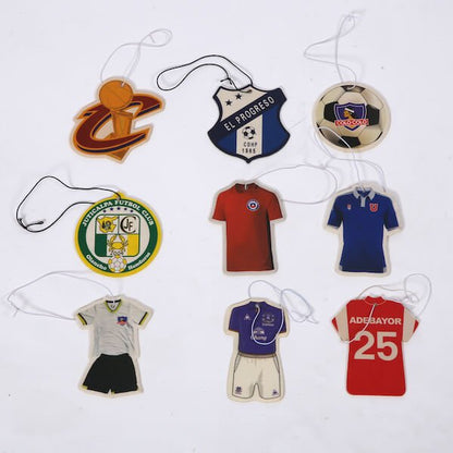 Custom Die Cut Car Air Freshener, Promotional Auto Freshener With Custom Scents And String Colors