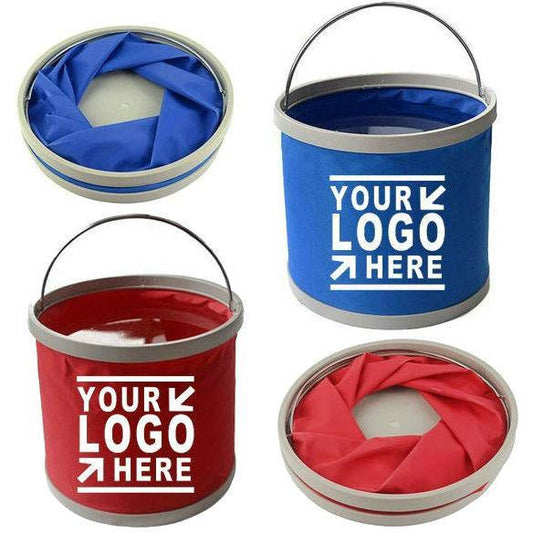Custom Portable Buckets, Promotional Portable Bucket for Outdoors Picnics, Cleaning Everyday Use