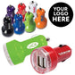 Custom Logo Promotional Dual Port USB Car Charger