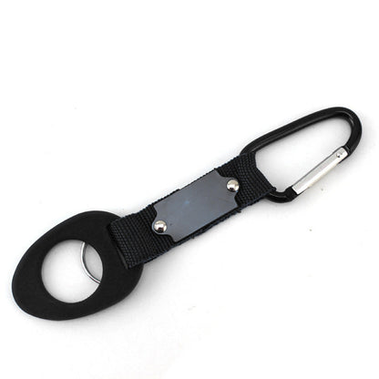 Custom Logo Water Bottle Buckle Keychain, Carrying Clip Hook Holder with D-Ring Hook for Camping Hiking Traveling