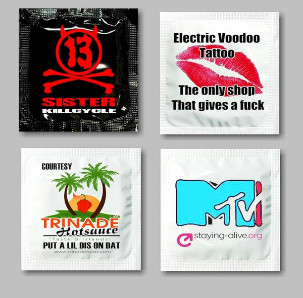 Custom Logo Condoms, Promotional Condoms, Full Printing Extra Thin Brand Condoms