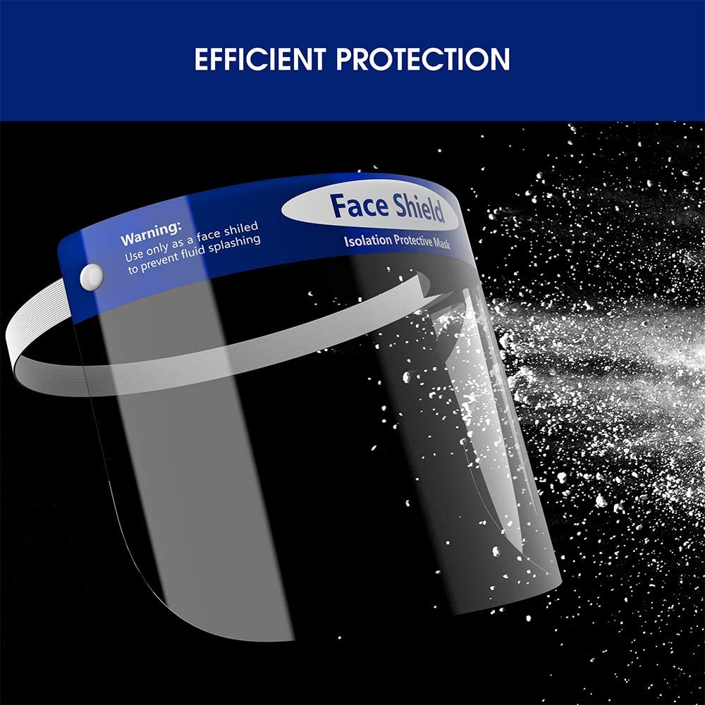 Bulk Face Shields Full Protection Reusable Face Cover One Size Fits All