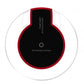 Custom Logo Cellphone Wireless Charger Promotional Clear Glass Led Charging Pad - 10W